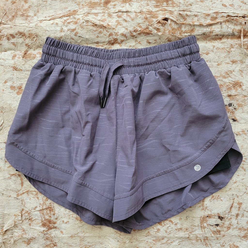 Savvi Mesa Shorts Size Large Orchid Purple Drawstring Lining Euc